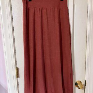 Clarise Premium Knit Maxi Skirt Dusty Rose